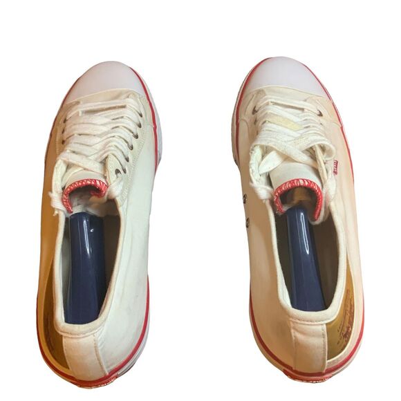 Levi's Canvas Shoes Men Size 12 White Lace Up Sneakers 719717 - Picture 5 of 10